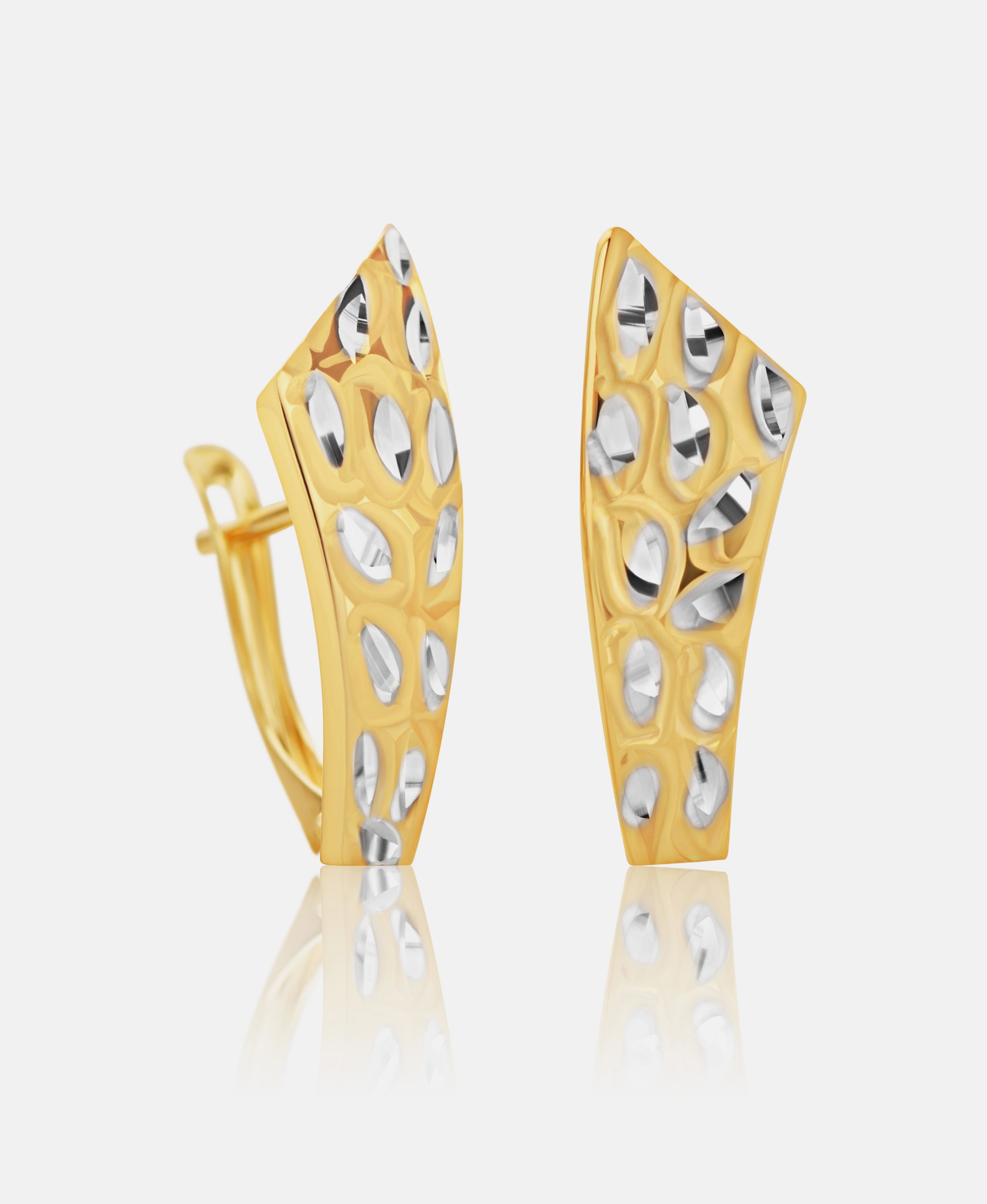 Hoop earrings in 585 (14K) Gold