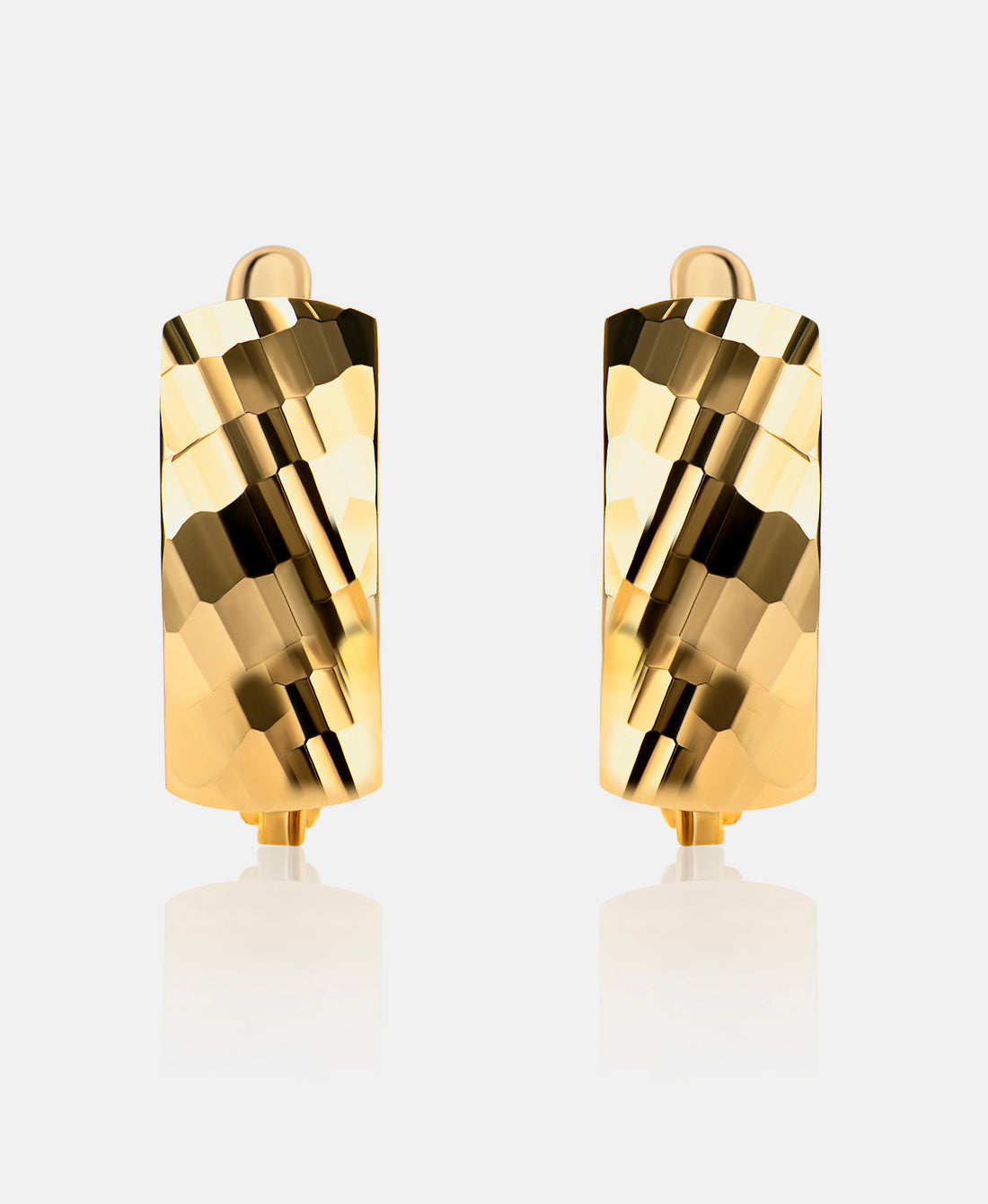 Hoop earrings in 585 (14K) Yellow Gold