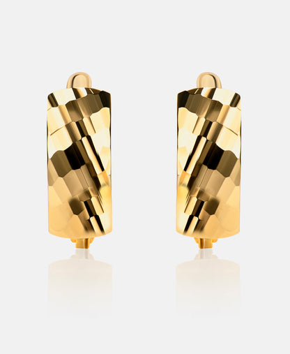 Hoop earrings in 585 (14K) Yellow Gold