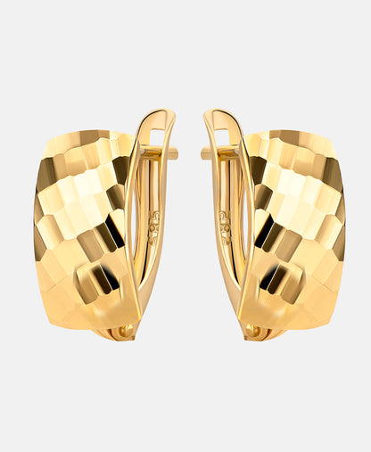 Hoop earrings in 585 (14K) Yellow Gold