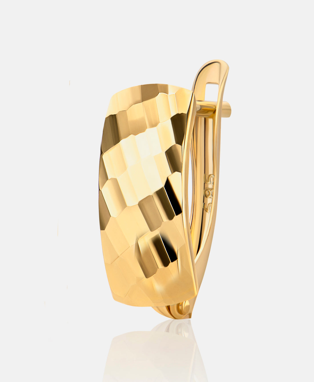 Hoop earrings in 585 (14K) Yellow Gold