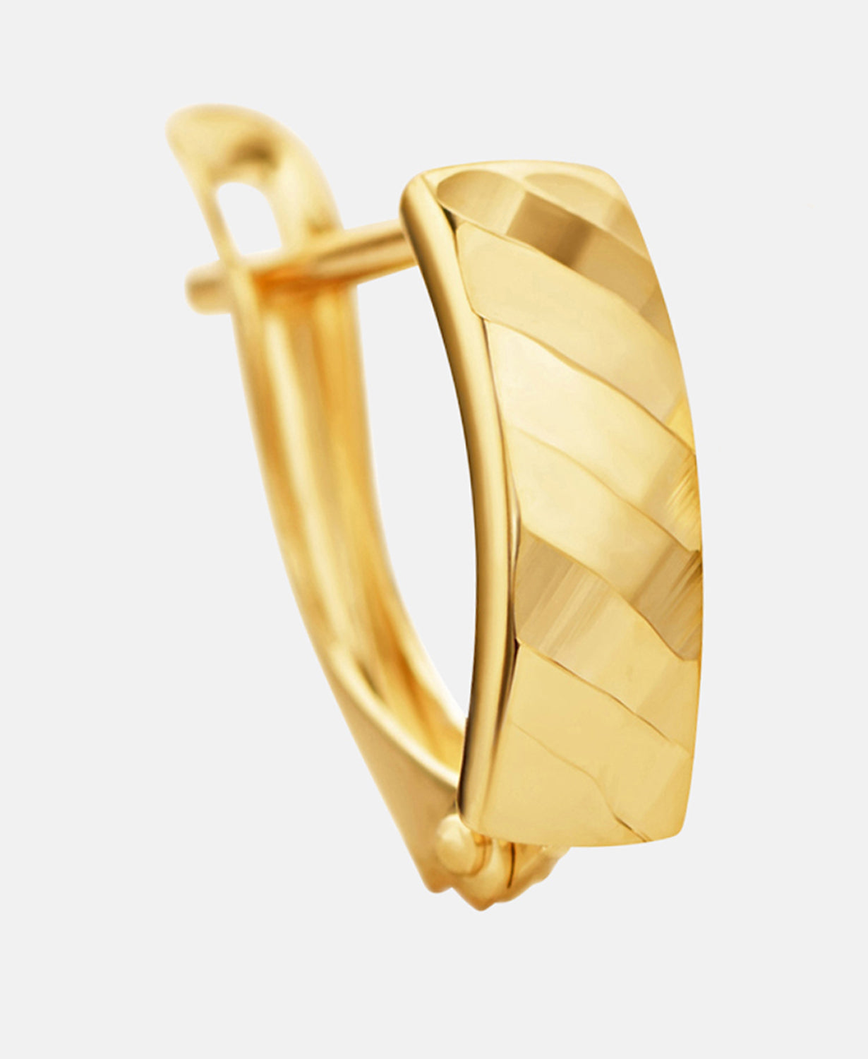 Hoop earrings in 585 (14K) Yellow Gold