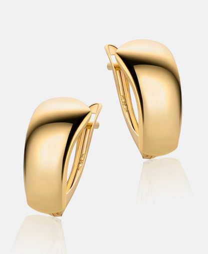 Hoop earrings in 585 (14K) Yellow Gold