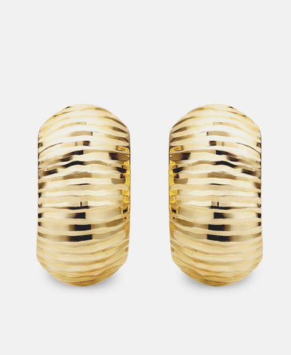 Hoop earrings in 585 (14K) Yellow Gold