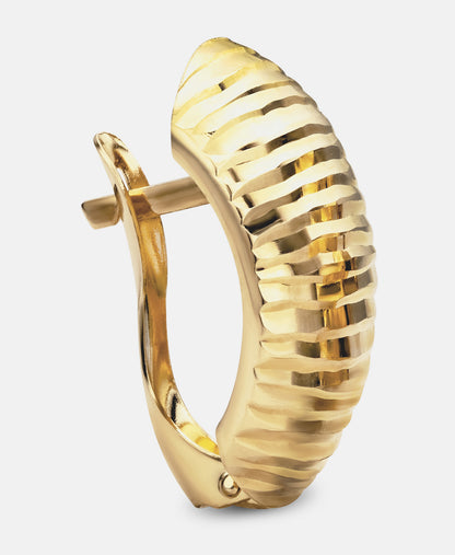 Hoop earrings in 585 (14K) Yellow Gold