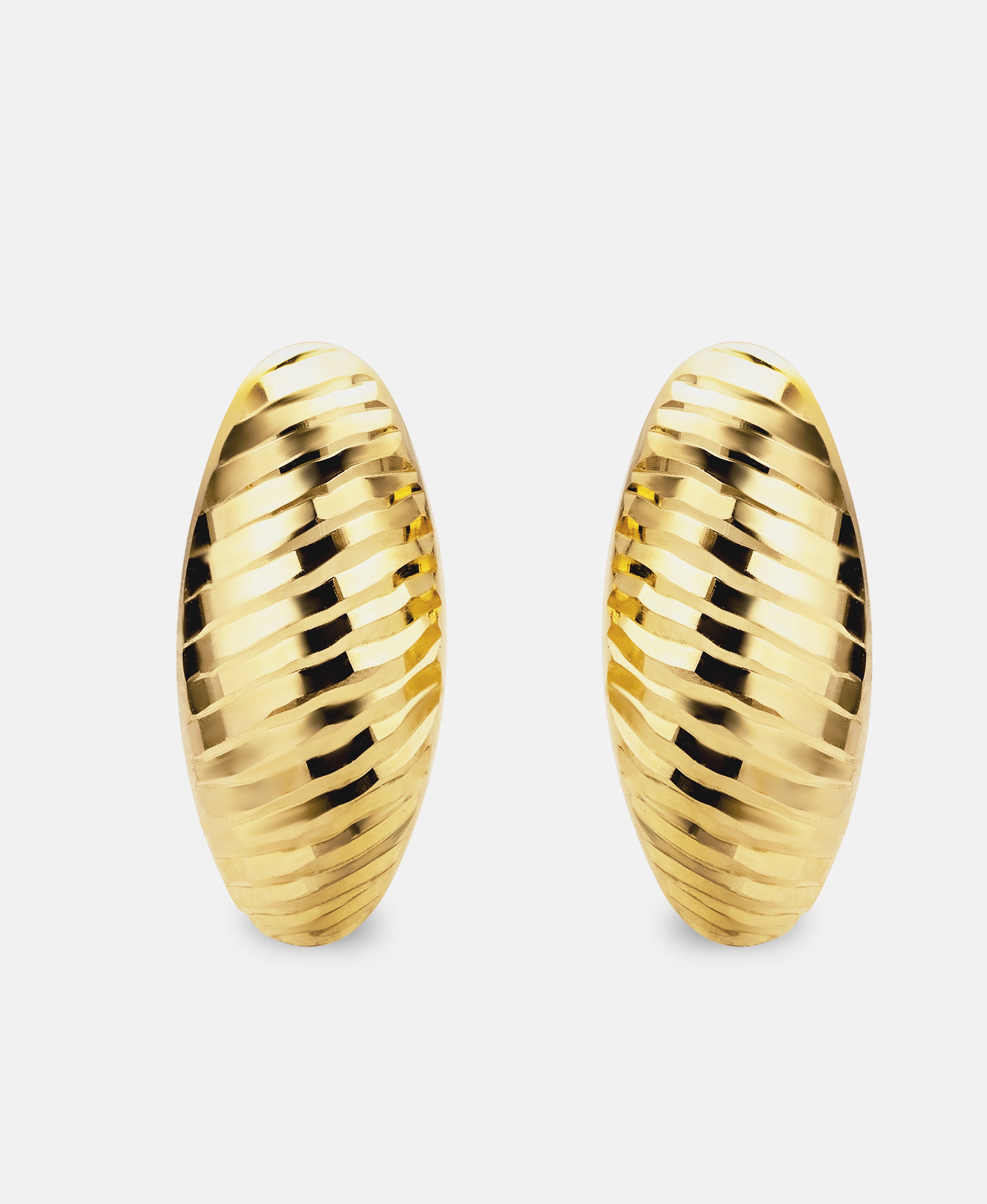 Hoop earrings in 585 (14K) Yellow Gold