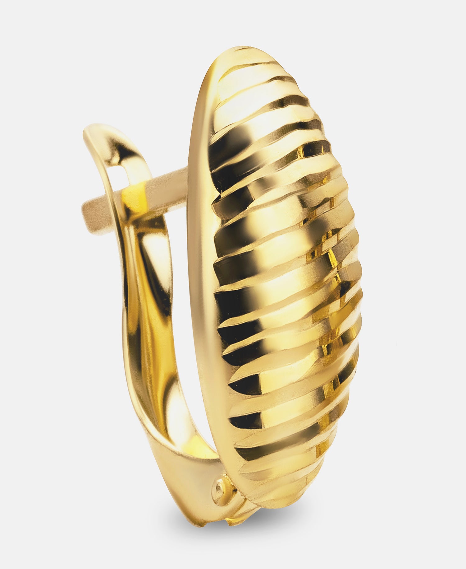 Hoop earrings in 585 (14K) Yellow Gold