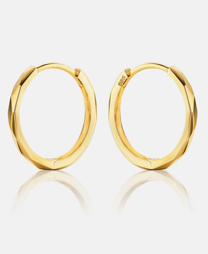 Hoop earrings in 585 (14K) Yellow Gold