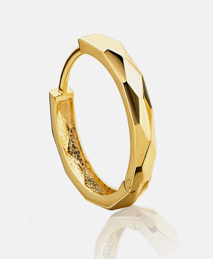 Hoop earrings in 585 (14K) Yellow Gold