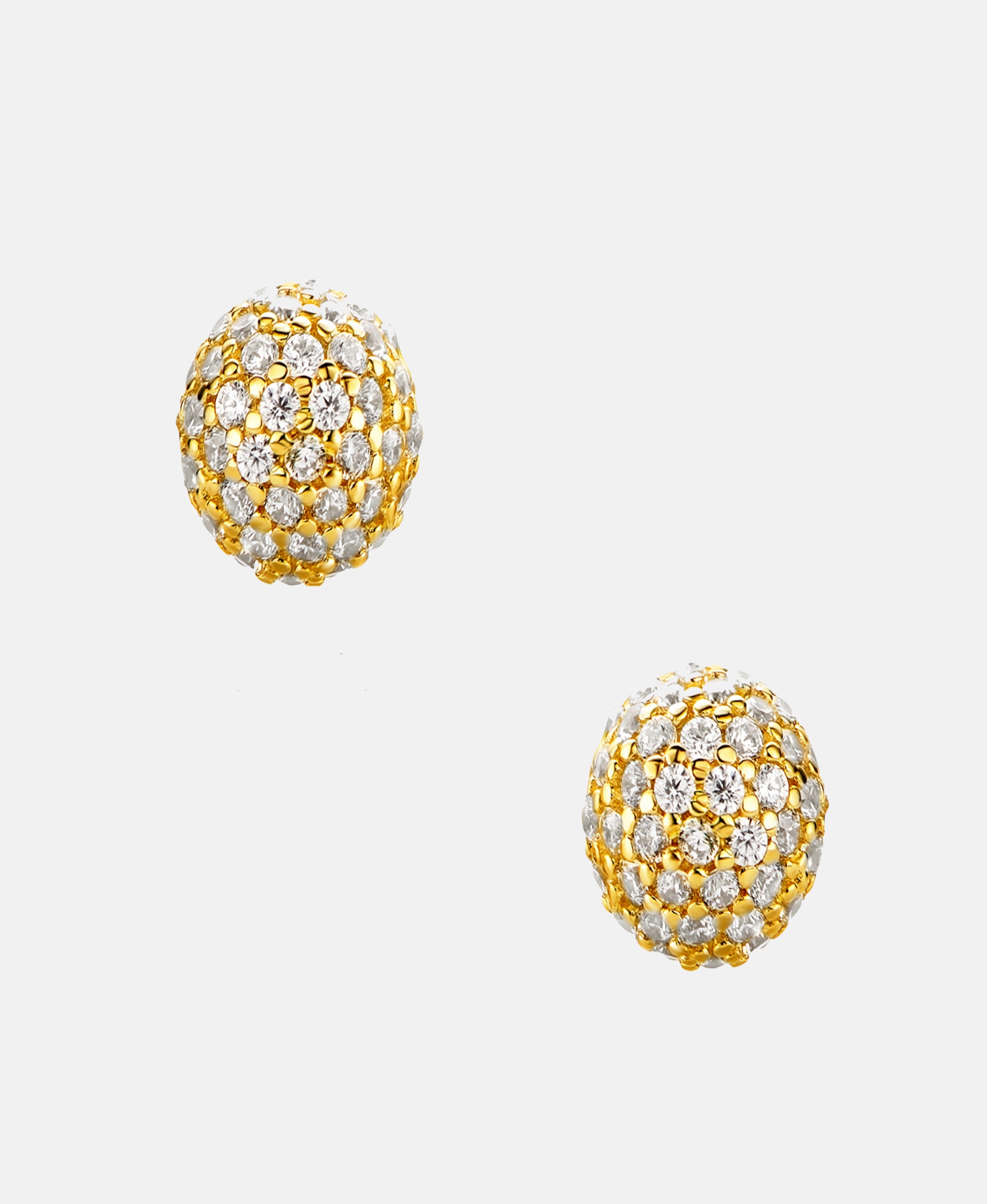Stud earrings in 585 (14K) Yellow Gold with Cubic Zirconia