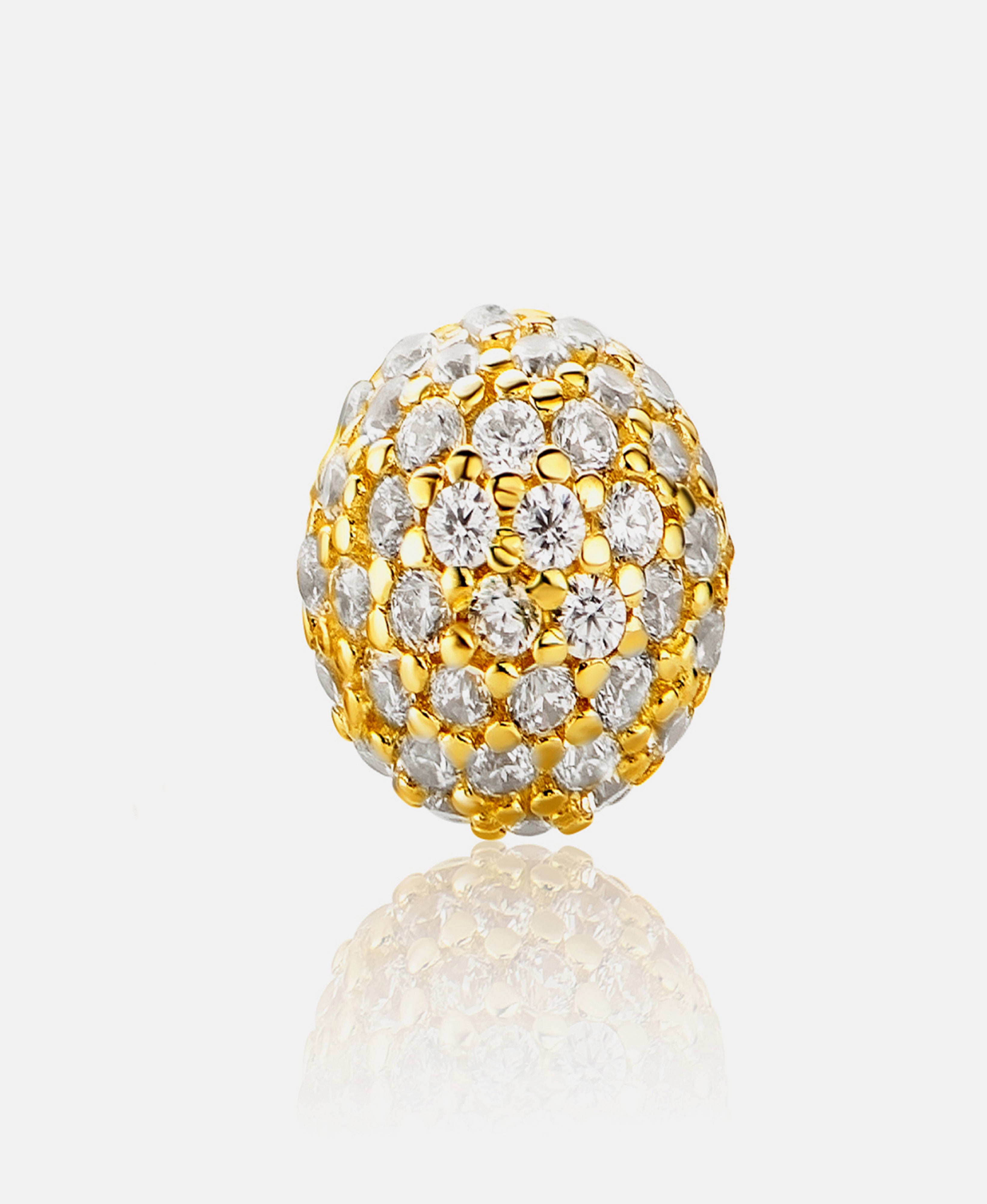Stud earrings in 585 (14K) Yellow Gold with Cubic Zirconia