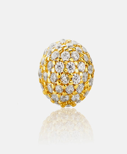 Stud earrings in 585 (14K) Yellow Gold with Cubic Zirconia