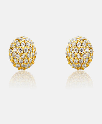 Stud earrings in 585 (14K) Yellow Gold with Cubic Zirconia