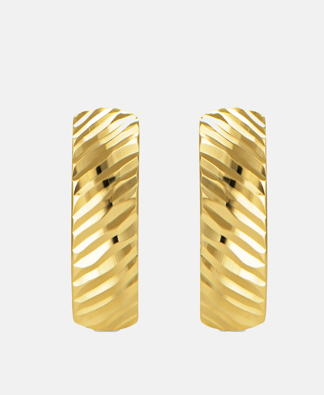 Hoop earrings in 585 (14K) Yellow Gold
