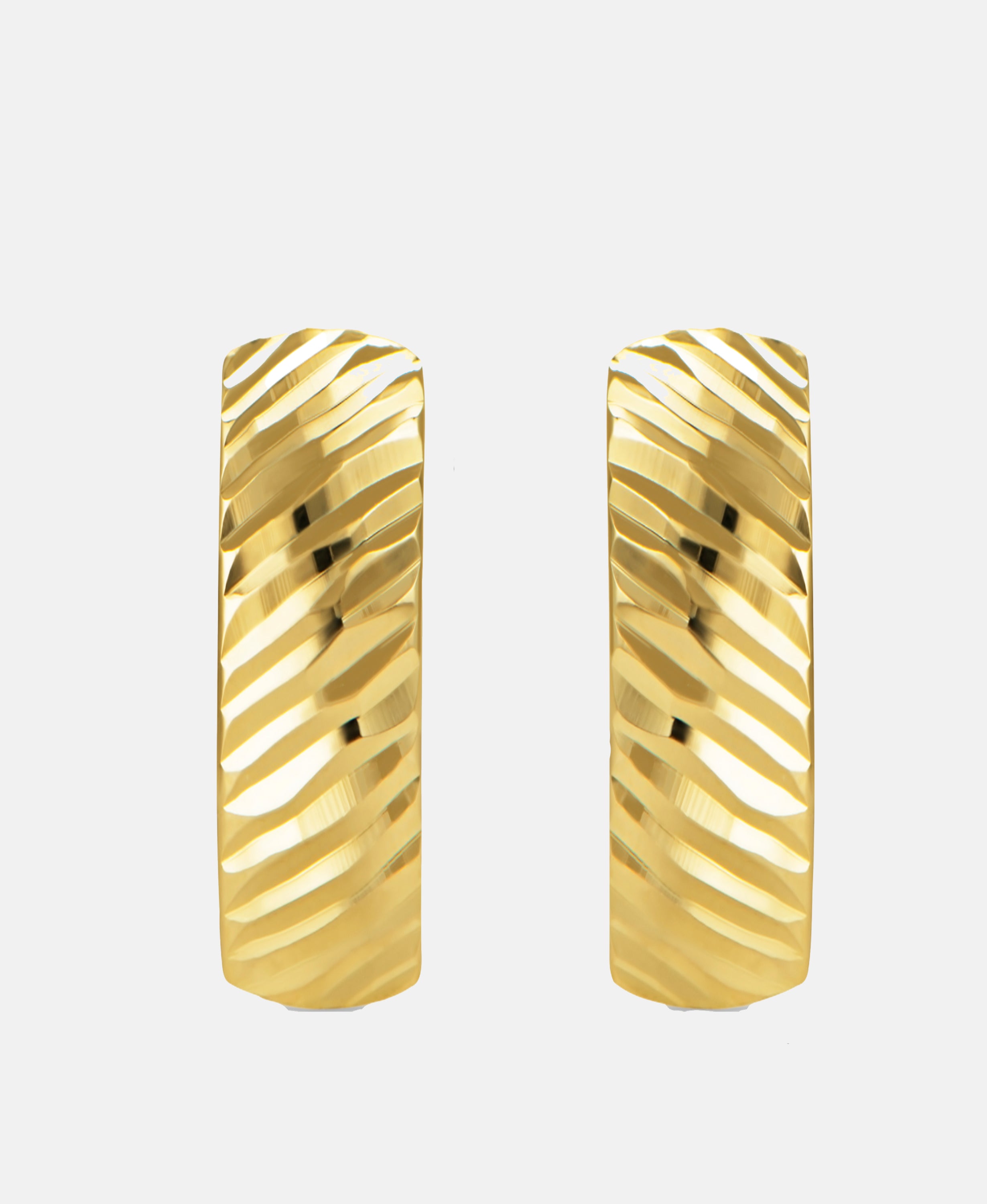 Hoop earrings in 585 (14K) Yellow Gold