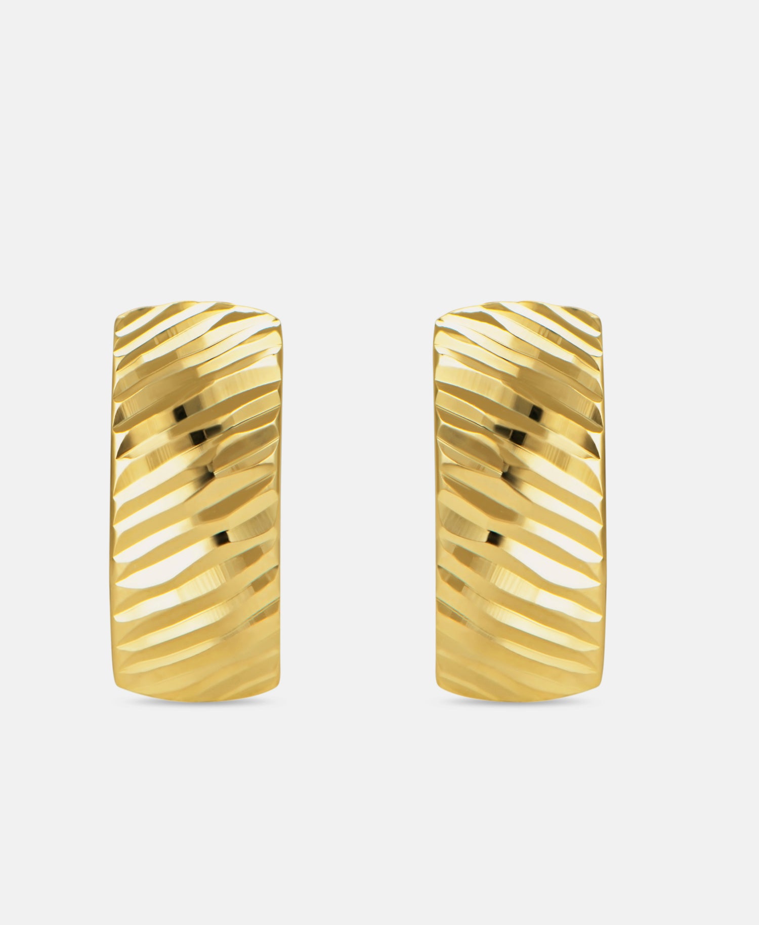 Hoop earrings in 585 (14K) Yellow Gold