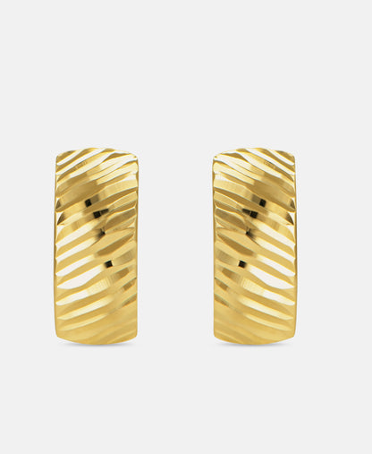Hoop earrings in 585 (14K) Yellow Gold