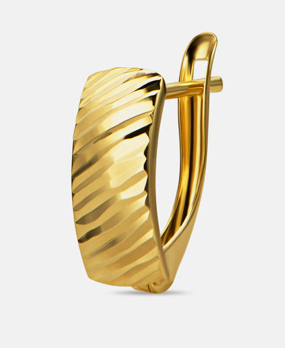 Hoop earrings in 585 (14K) Yellow Gold