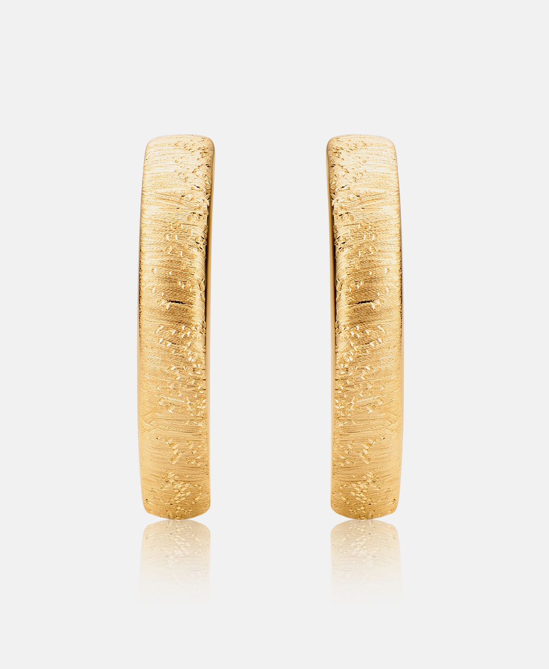 Hoop earrings in 585 (14K) Yellow Gold