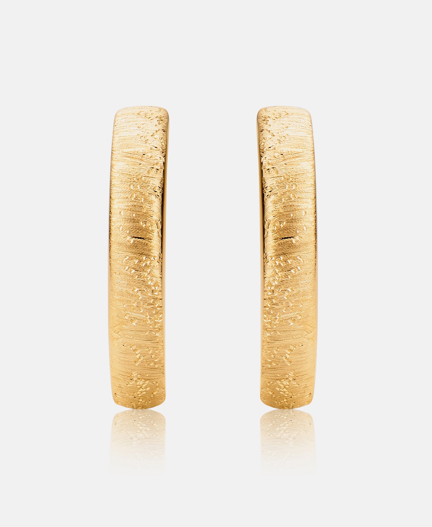 Hoop earrings in 585 (14K) Yellow Gold