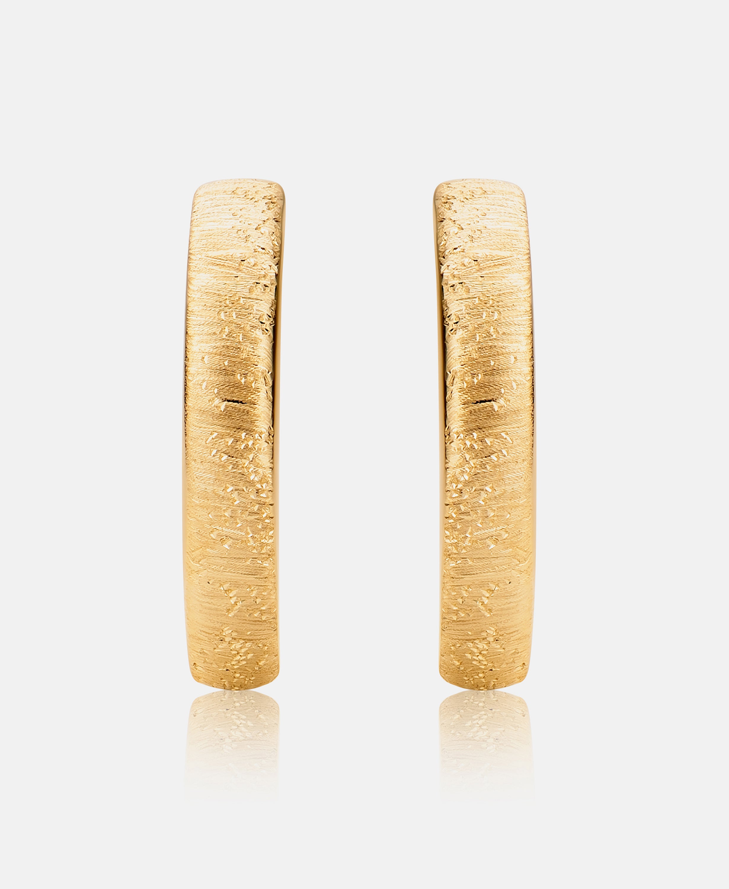 Hoop earrings in 585 (14K) Yellow Gold