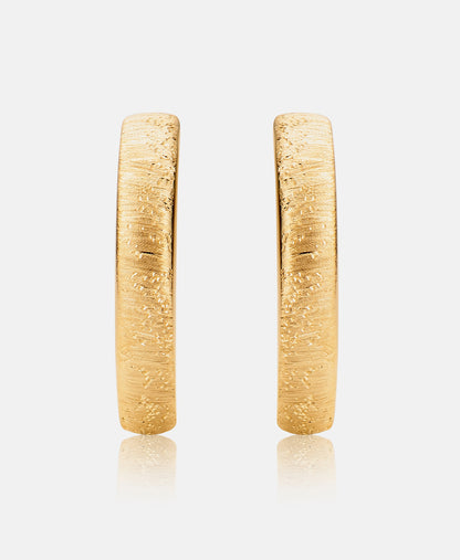 Hoop earrings in 585 (14K) Yellow Gold