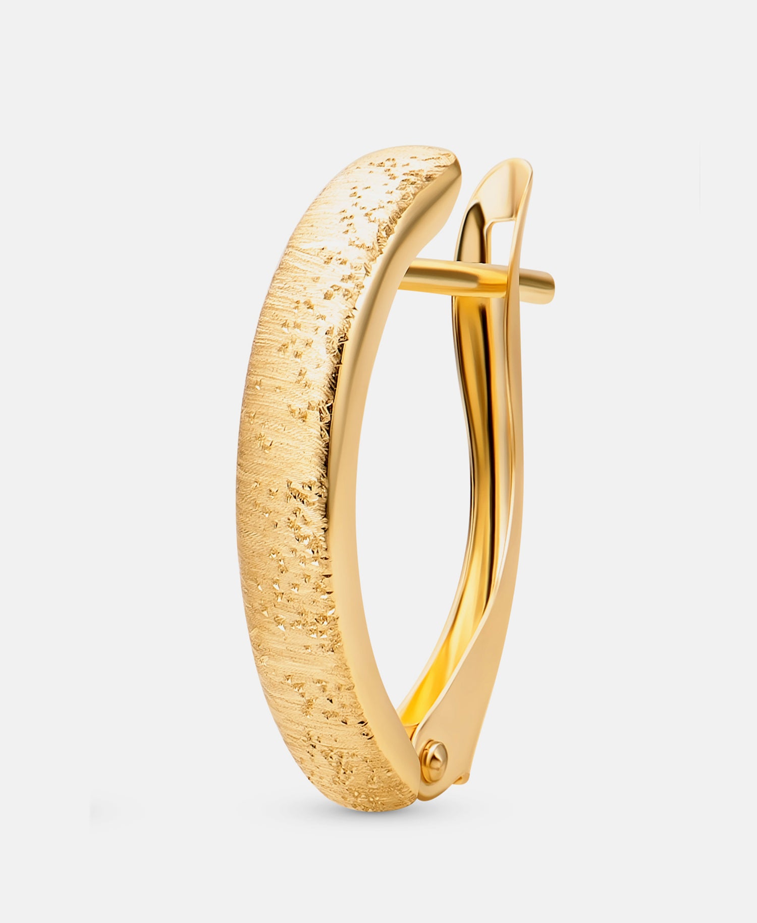 Hoop earrings in 585 (14K) Yellow Gold