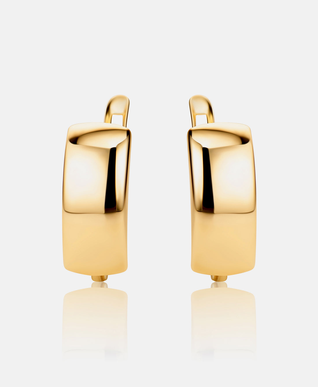 Hoop earrings in 585 (14K) Yellow Gold