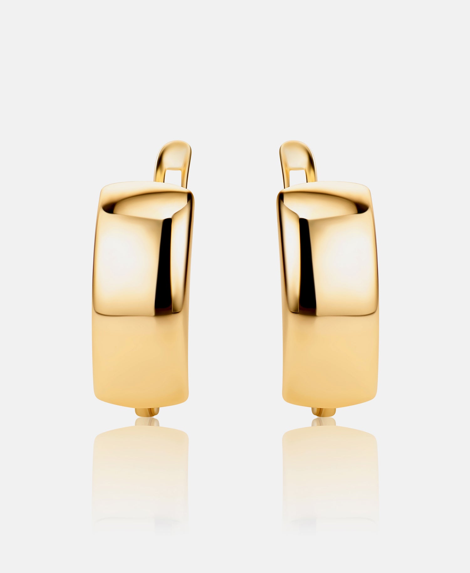 Hoop earrings in 585 (14K) Yellow Gold