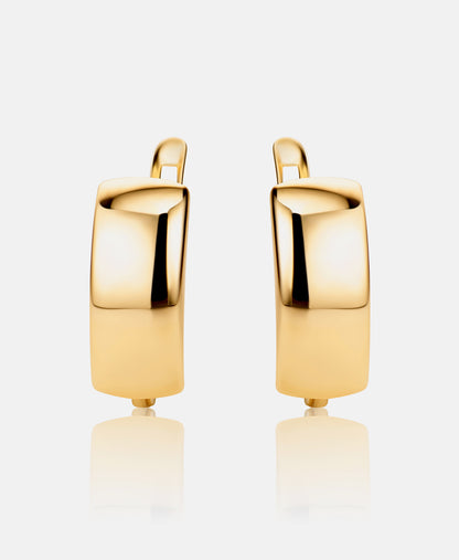 Hoop earrings in 585 (14K) Yellow Gold