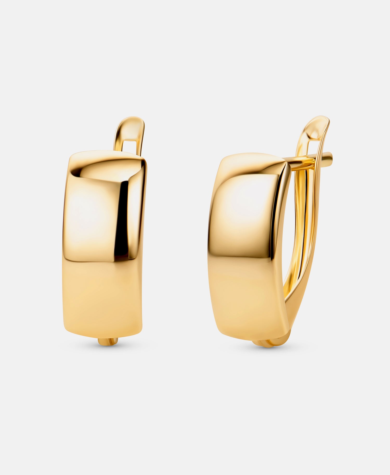 Hoop earrings in 585 (14K) Yellow Gold