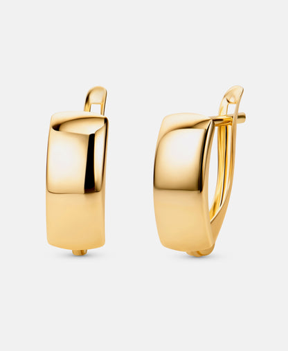 Hoop earrings in 585 (14K) Yellow Gold