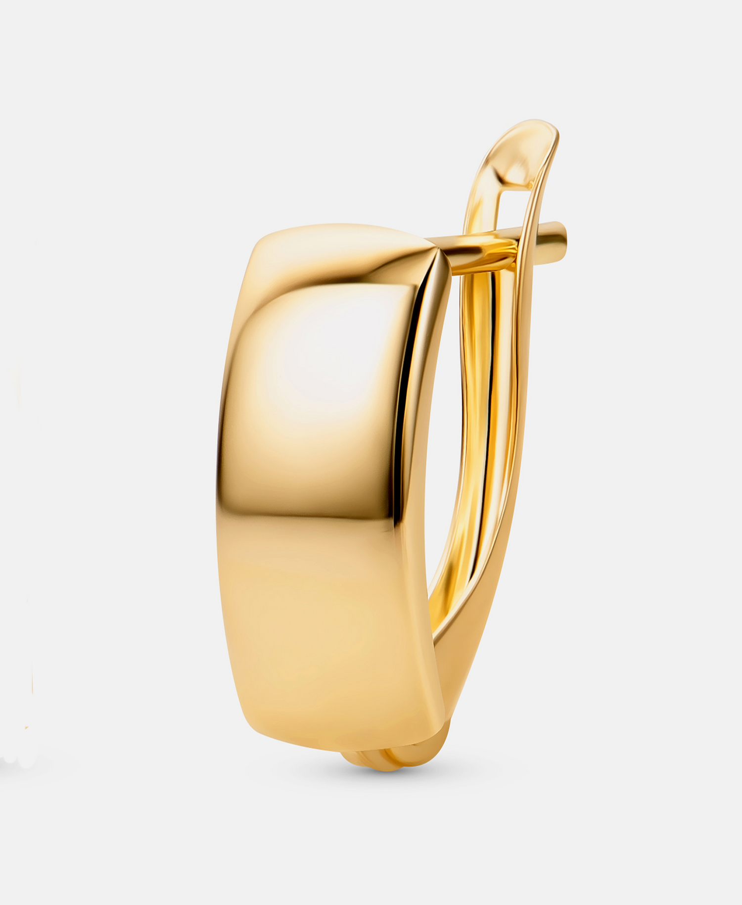 Hoop earrings in 585 (14K) Yellow Gold