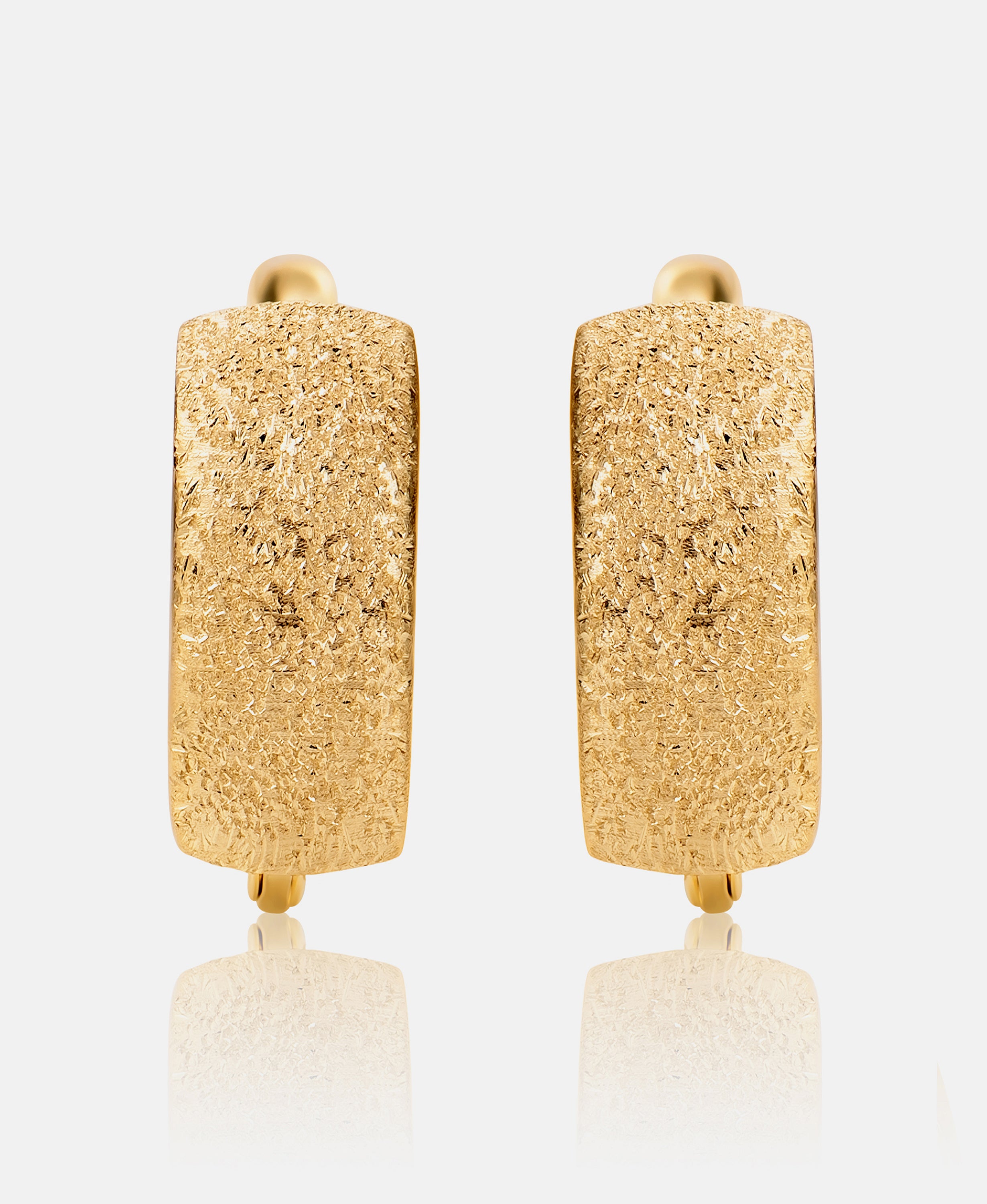 Hoop earrings in 585 (14K) Yellow Gold