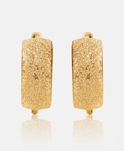 Hoop earrings in 585 (14K) Yellow Gold