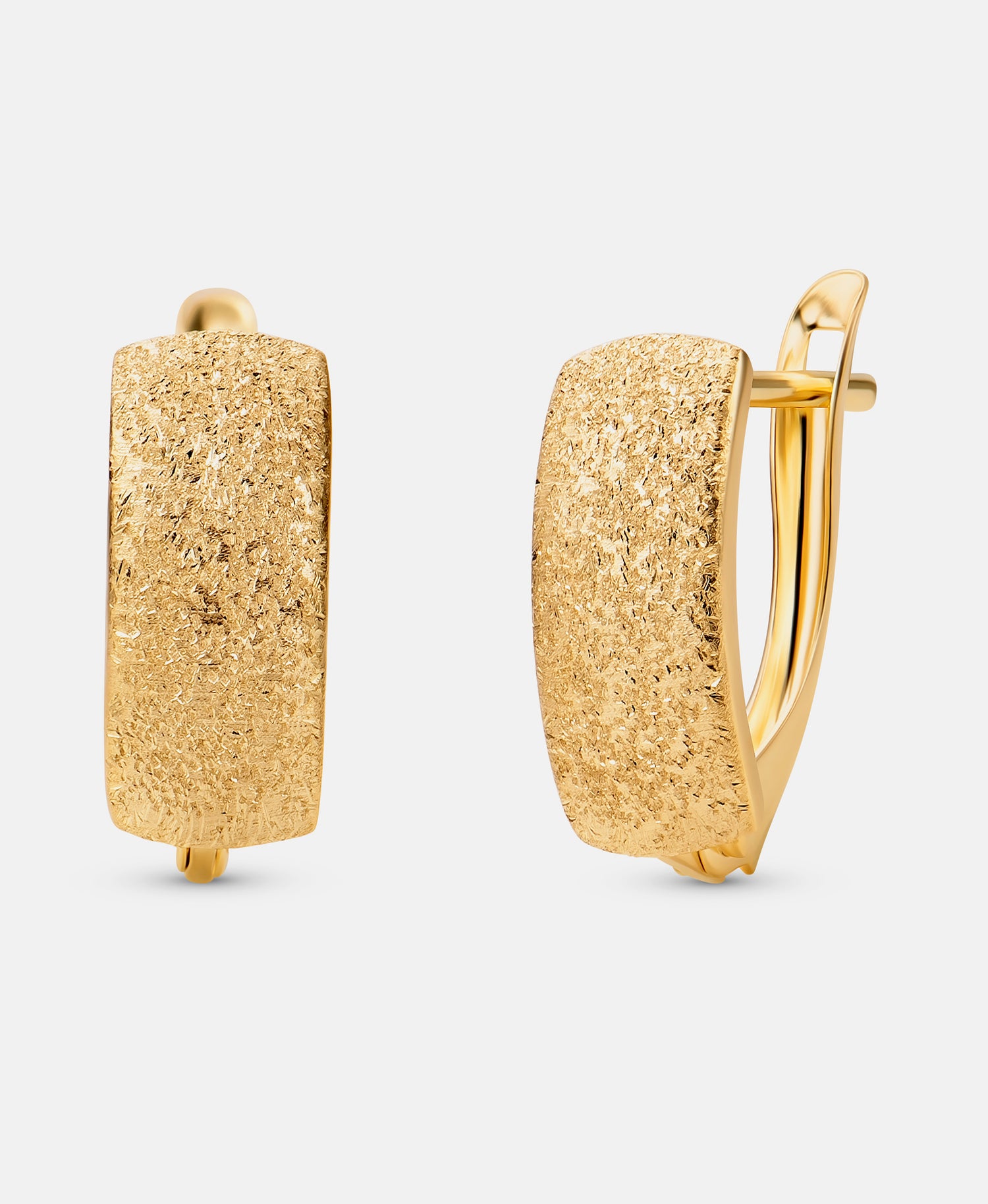 Hoop earrings in 585 (14K) Yellow Gold