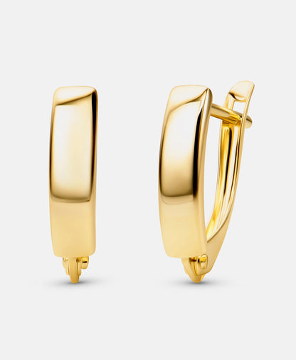 Hoop earrings in 585 (14K) Yellow Gold