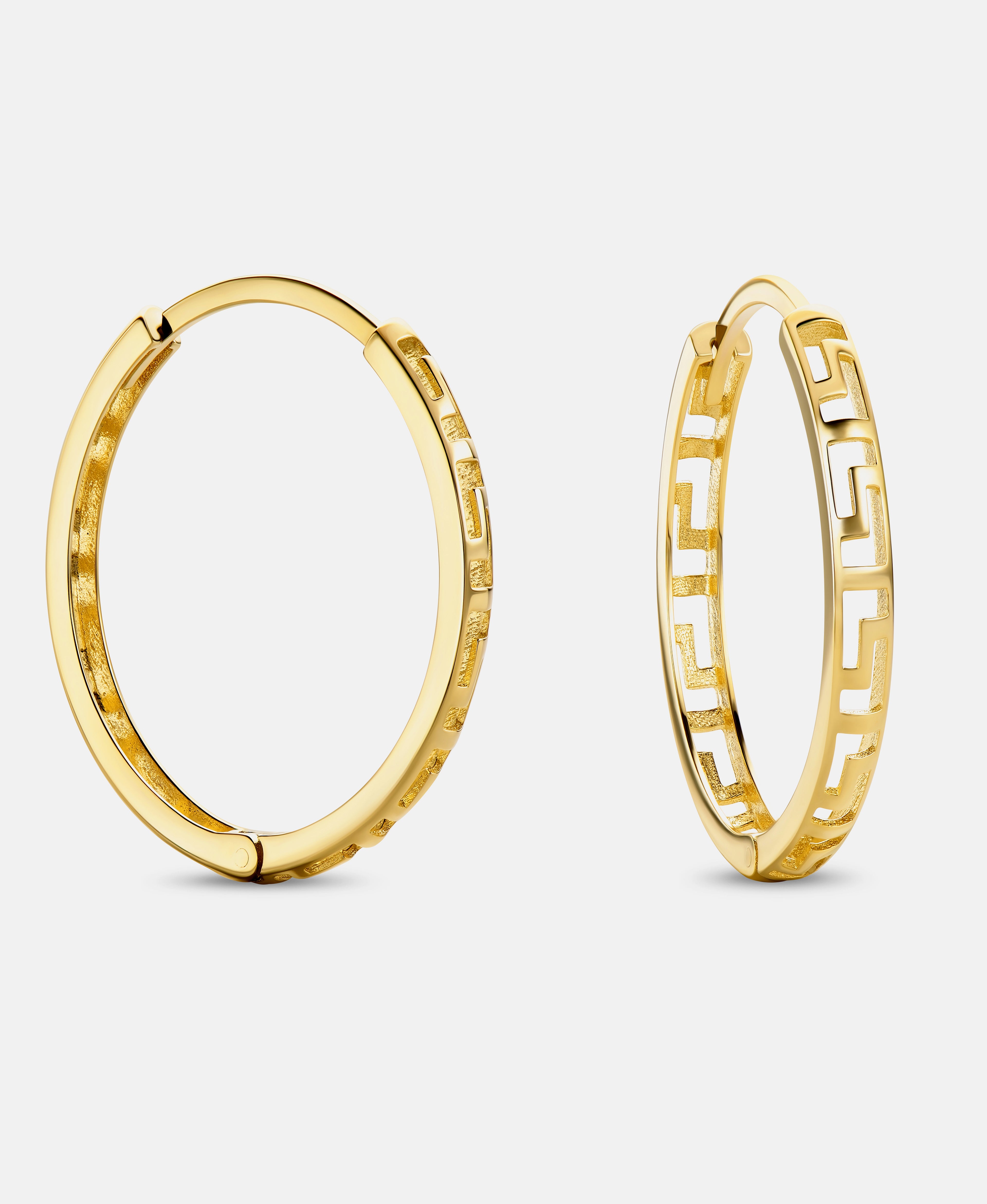 Hoop earrings in 585 (14K) Yellow Gold