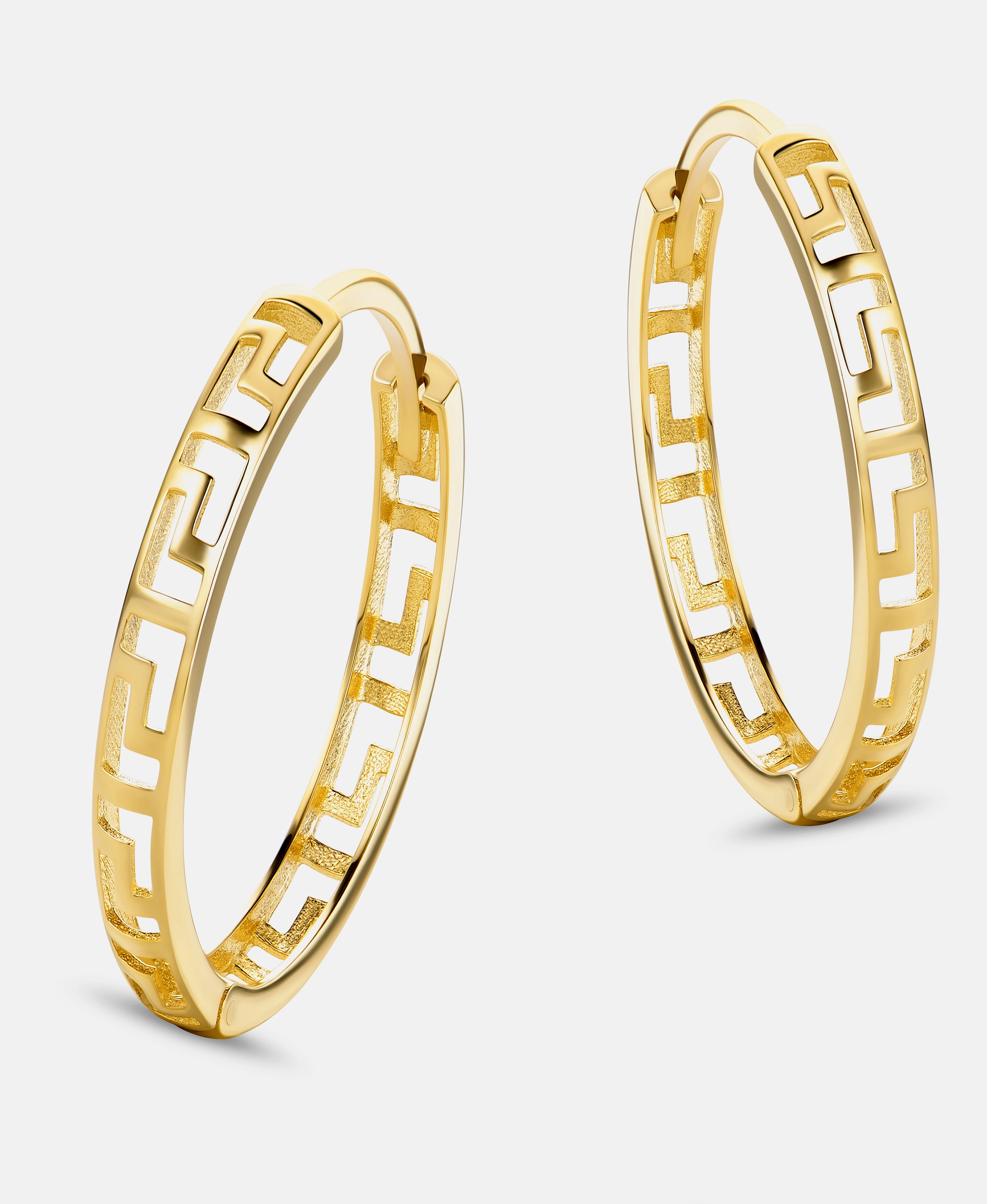 Hoop earrings in 585 (14K) Yellow Gold