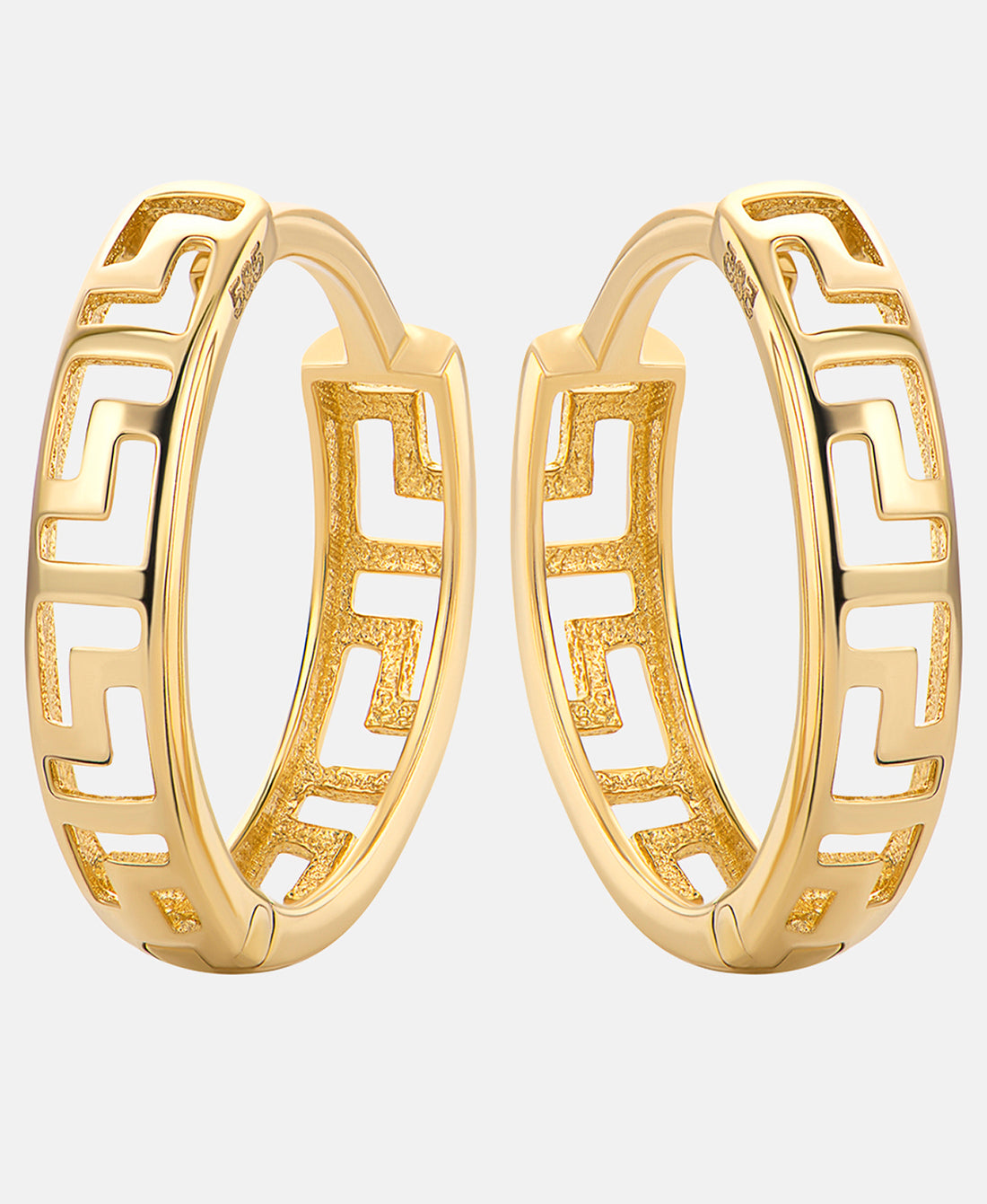 Hoop earrings in 585 (14K) Yellow Gold