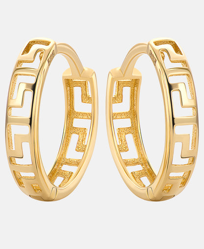 Hoop earrings in 585 (14K) Yellow Gold