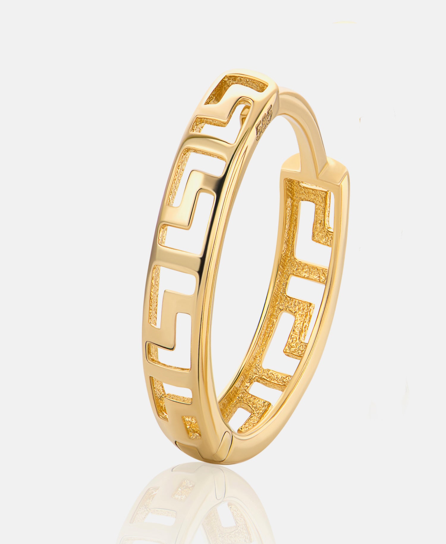 Hoop earrings in 585 (14K) Yellow Gold