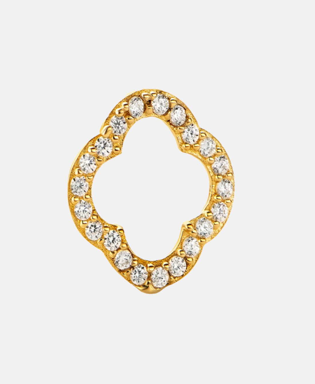 Stud earrings in 585 (14K) Yellow Gold with Cubic Zirconia