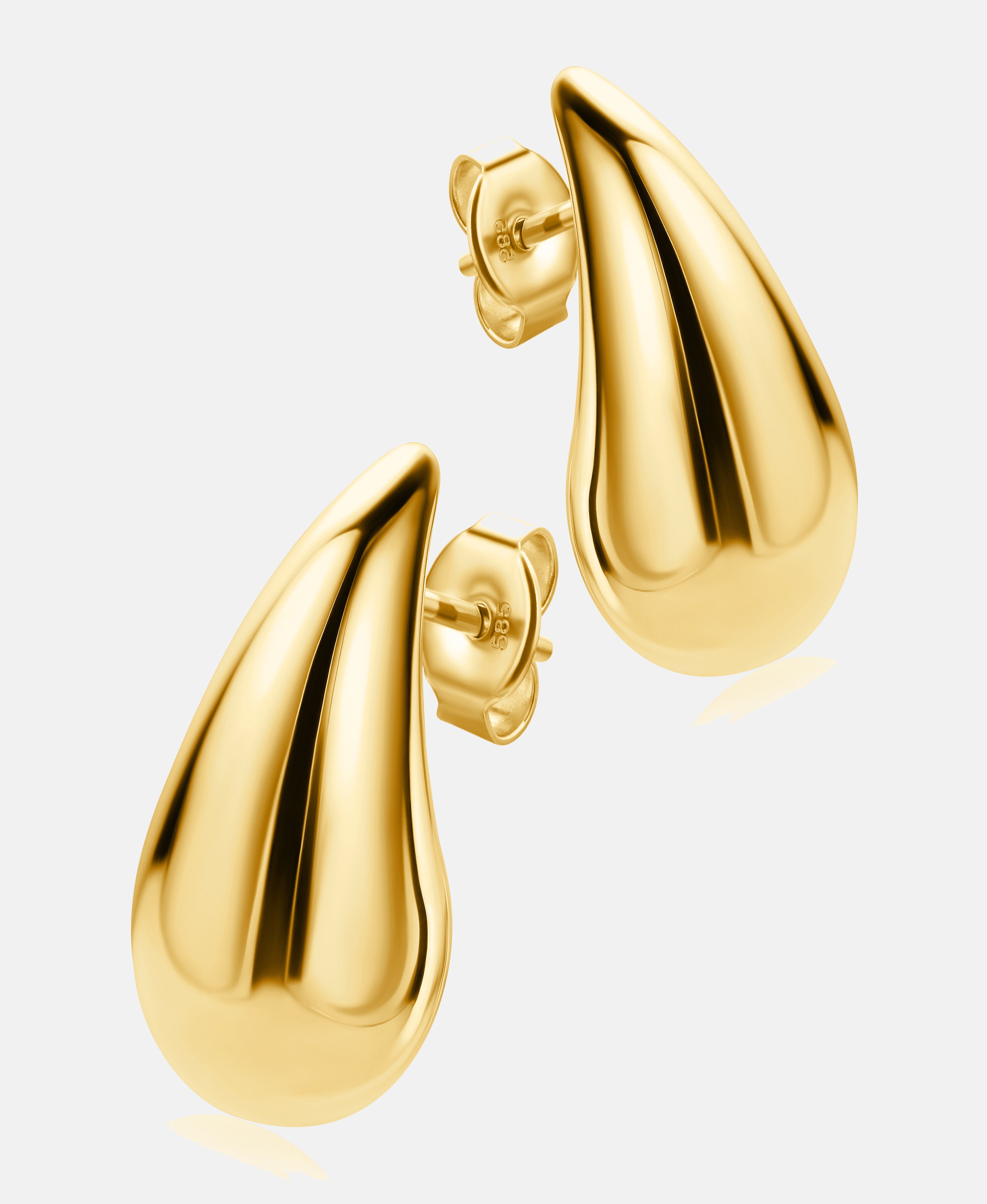 Stud earrings in 585 (14K) Yellow Gold