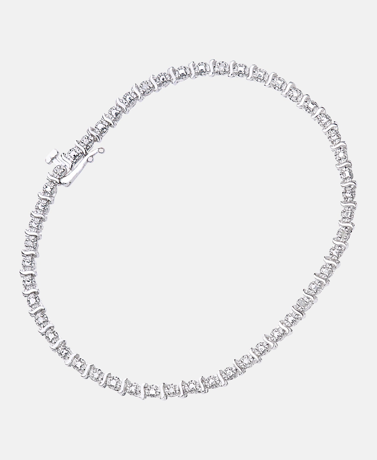 Armband aus 375 Weißgold mit Diamant