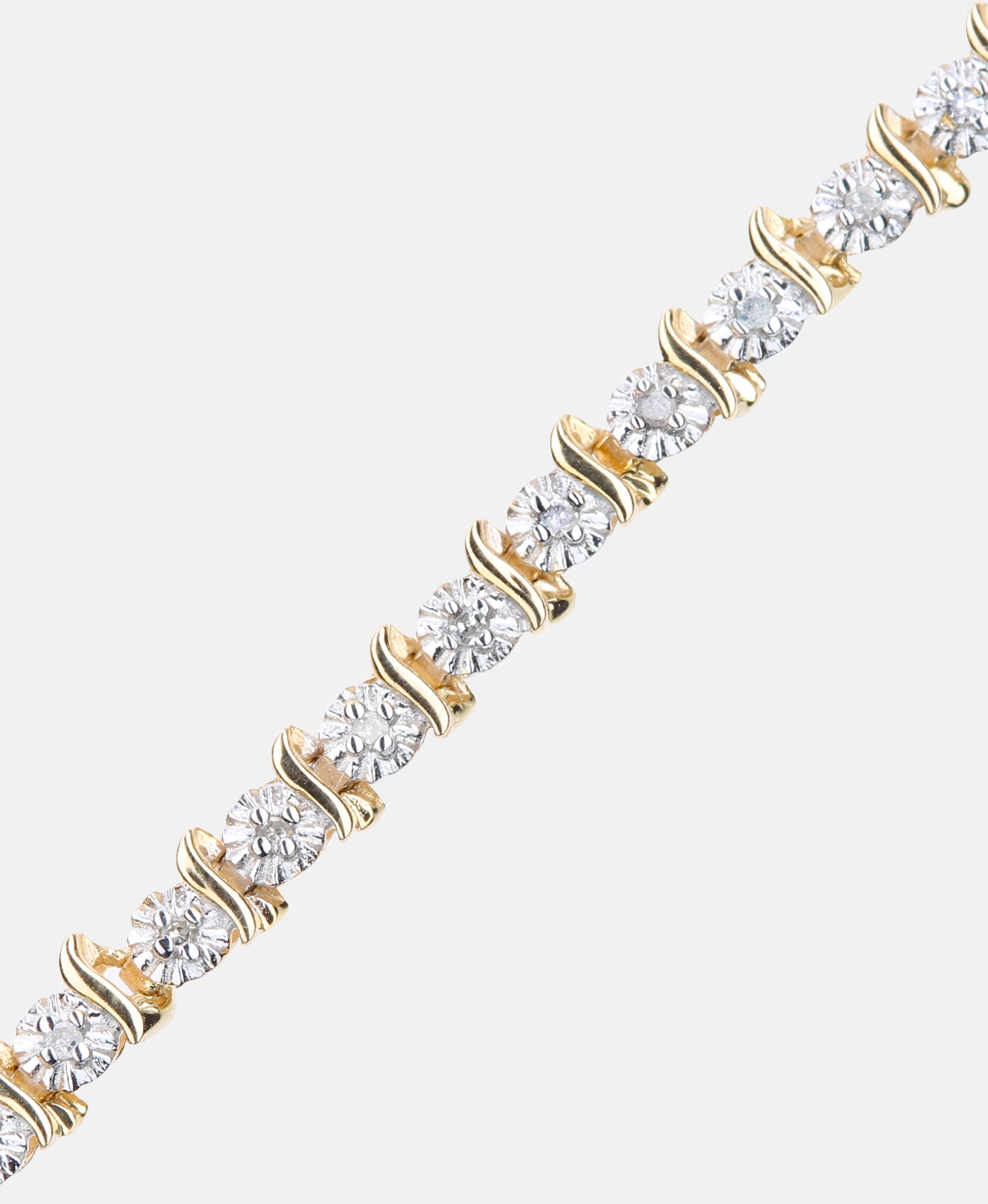 Armband aus 375 Gelbgold mit Diamant