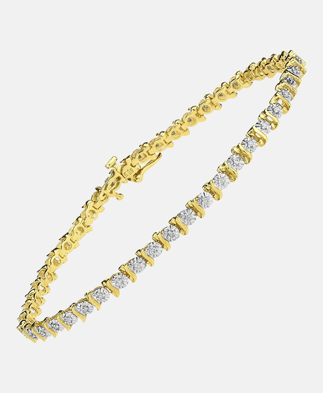 Armband aus 375 Gelbgold mit Diamant