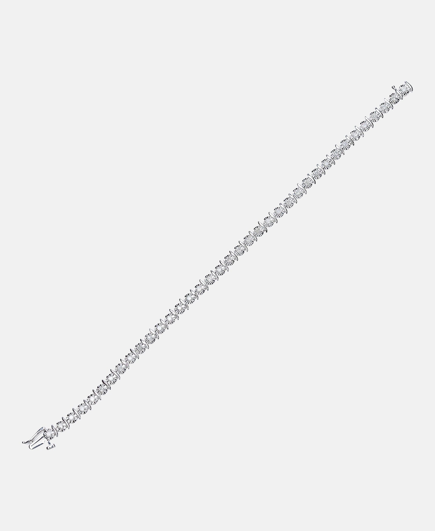 Armband aus 375 Weißgold mit Diamant