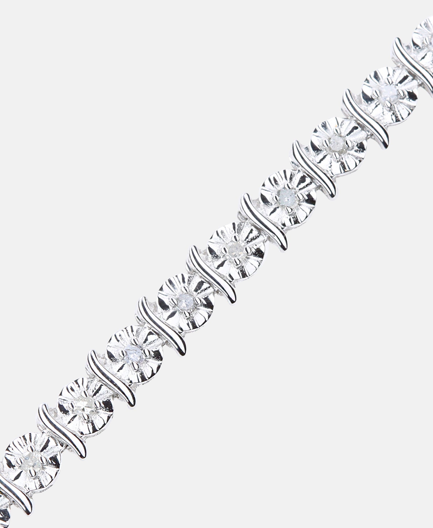 Armband aus 375 Weißgold mit 0.50 Karat Diamant