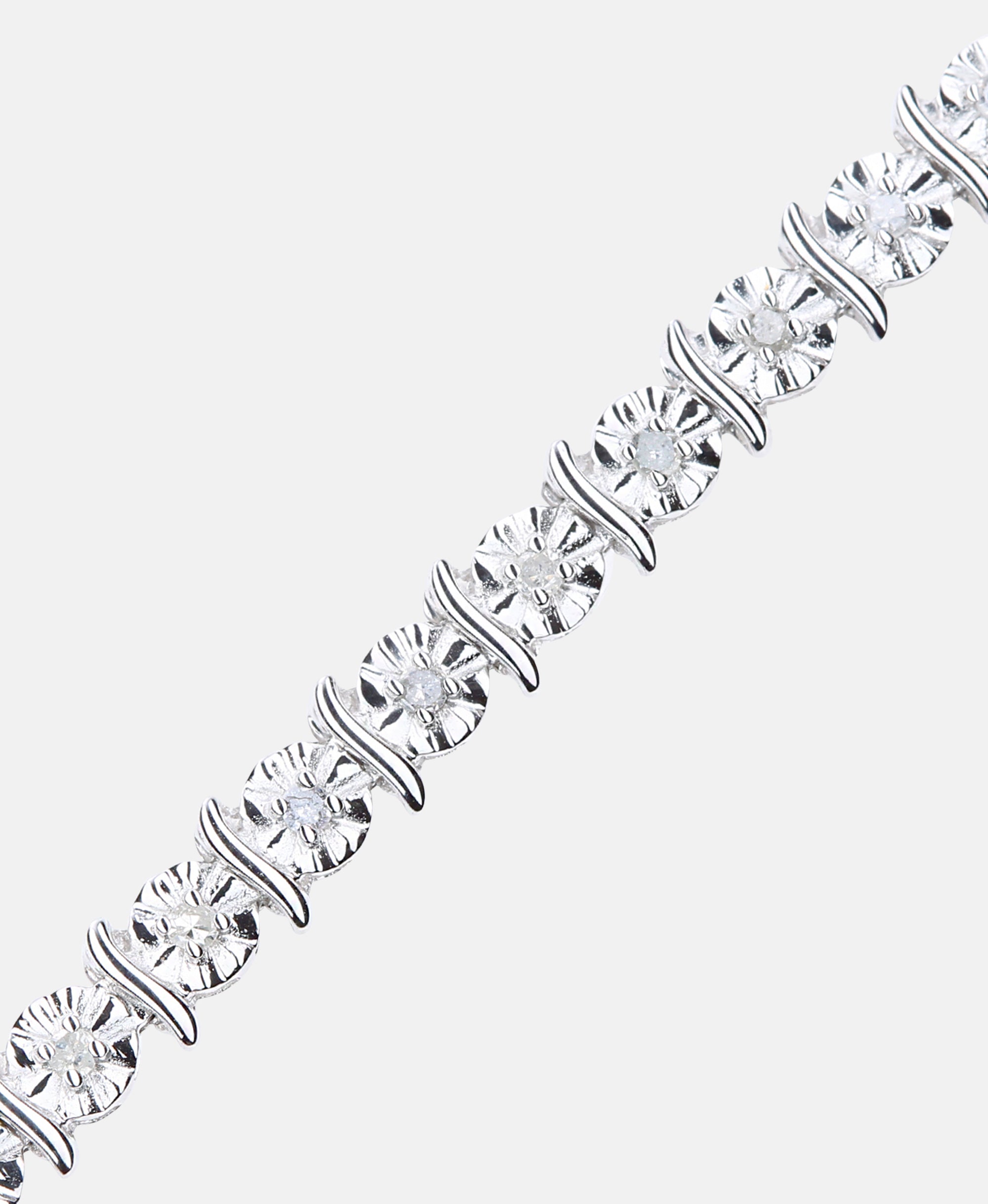 Armband aus 375 Weißgold mit 0.50 Karat Diamant